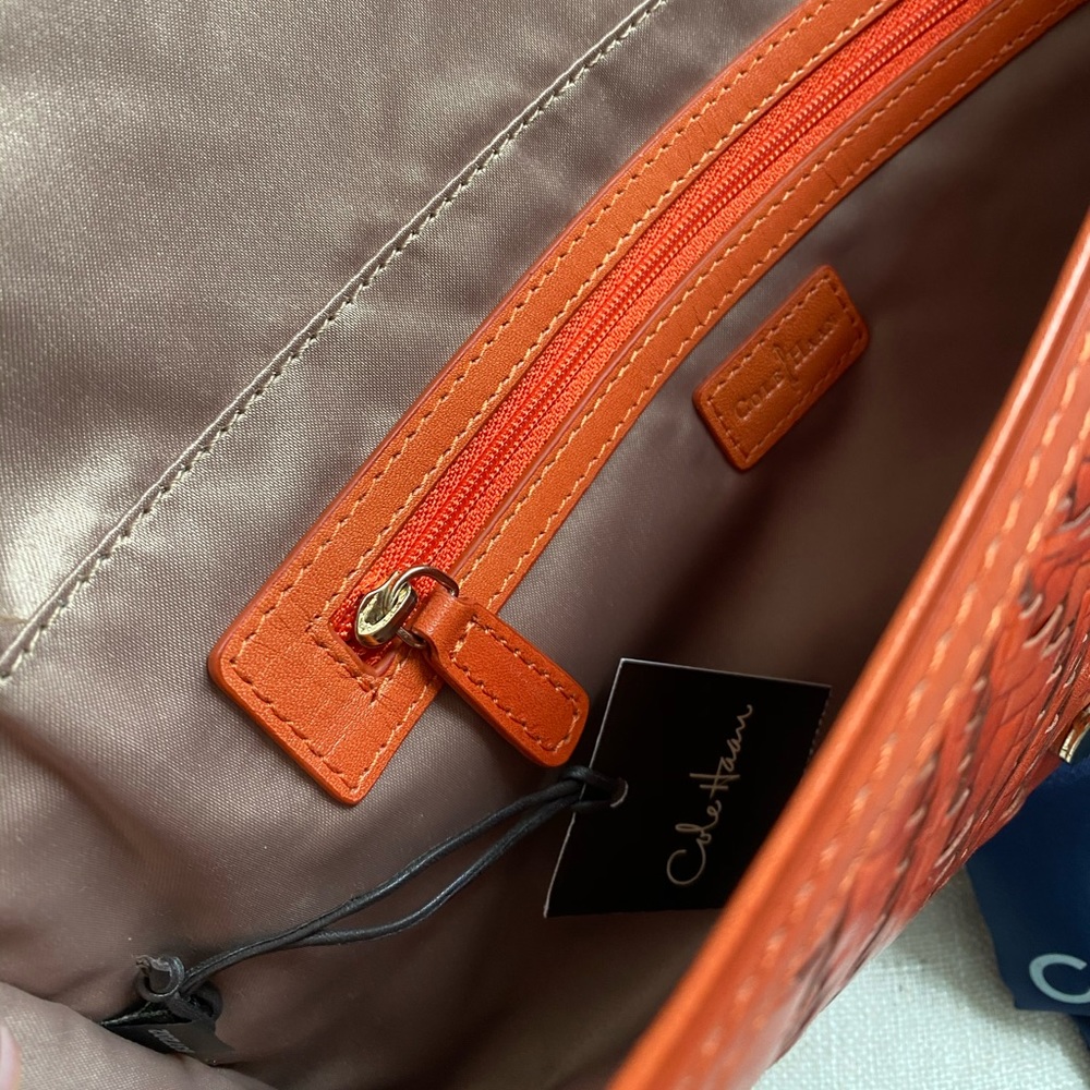 ✨FLASH SALE!!!✨Cole Haan Genevieve NWT! Woven Leather Bag - Picture 14 of 15